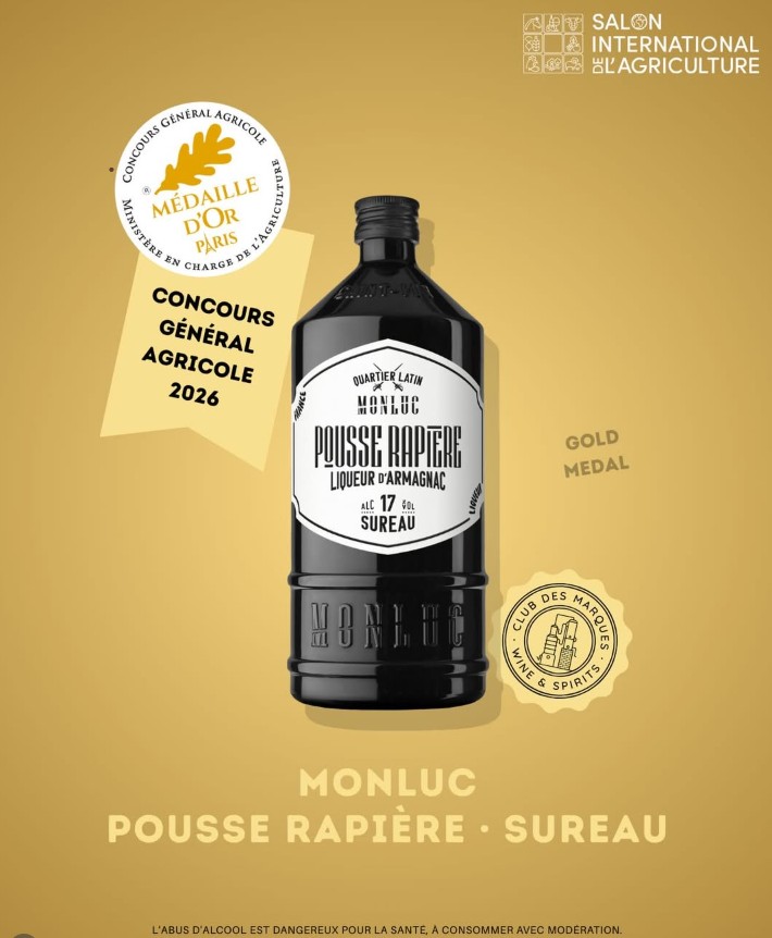 Médaille d'Or Pousse Rapière Quartier Latin Concours Agricole de Paris 2026